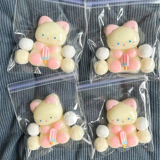 Cute cat squishy toy handmade stress relief