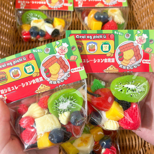Fruit mixture squishy toy handmade stress relief