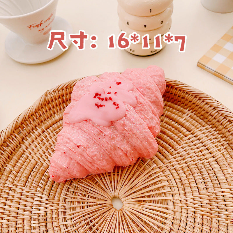 Croissant Bread collections squishy toy handmade stress relief