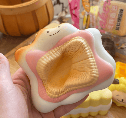 Waffle squishy toy handmade stress relief